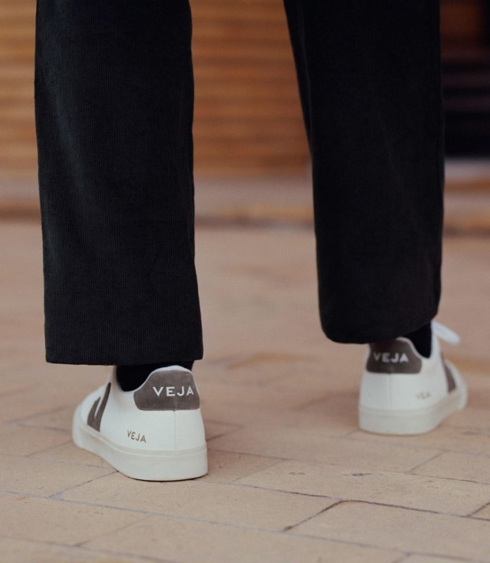 Veja Campo Chromefree Leather White Kaki Australia