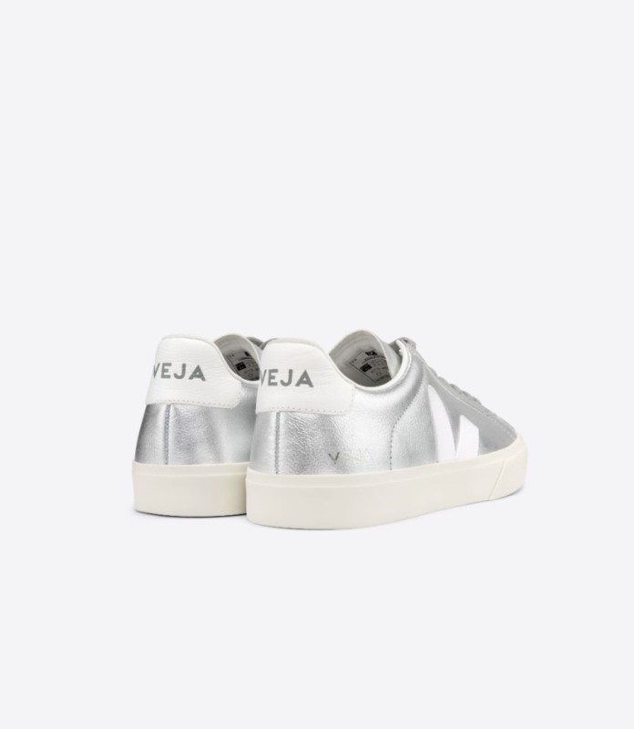 Veja Campo Chromefree Silver White Australia