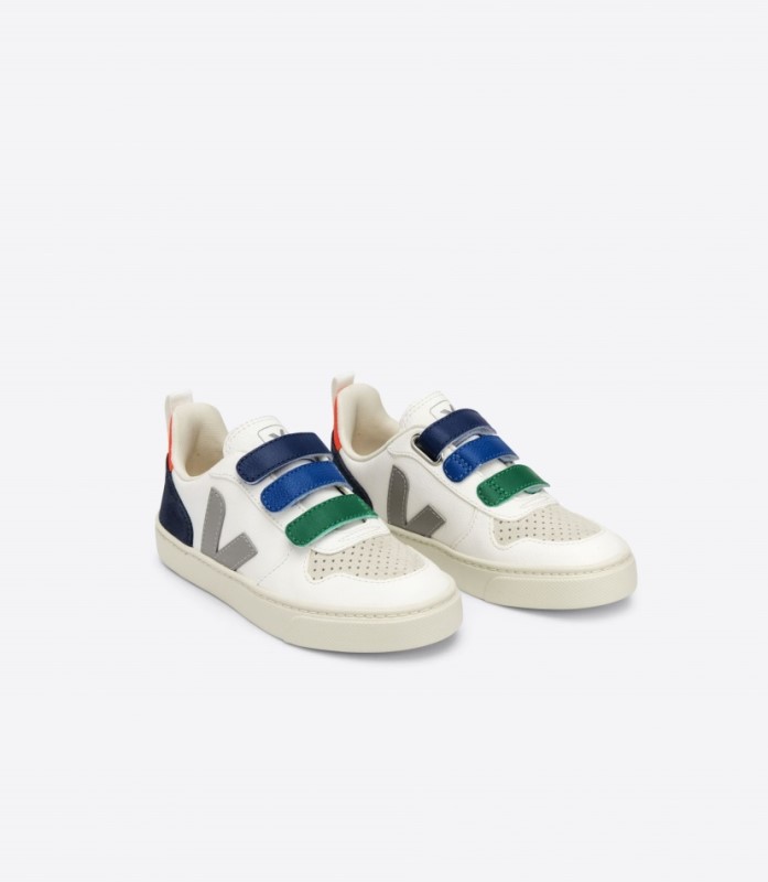 Veja V-10 Chromefree Leather White Multico Australia