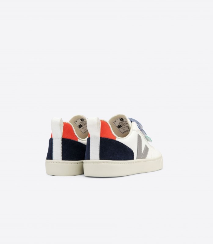 Veja V-10 Chromefree Leather White Multico Australia