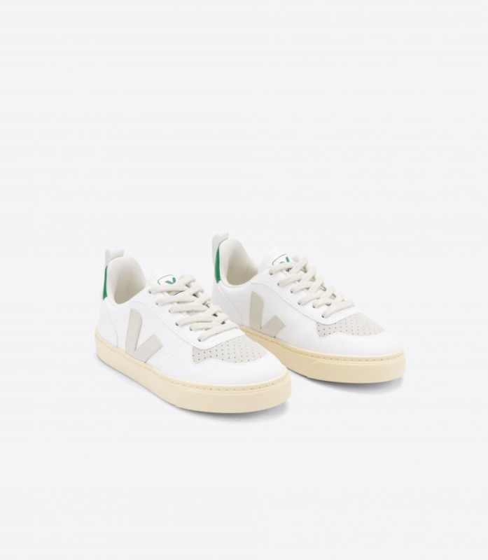 Veja V-10 Cwl White Pierre Emeraude Australia