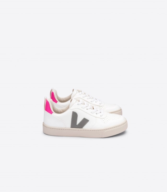 Veja V-10 Laces Cwl White Oxford Grey Sari Australia