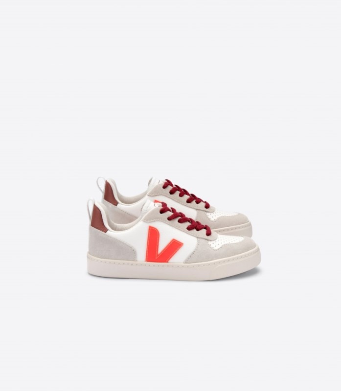 Veja V-10 Veja X Bonton White Orange Fluo Dried Petal Australia