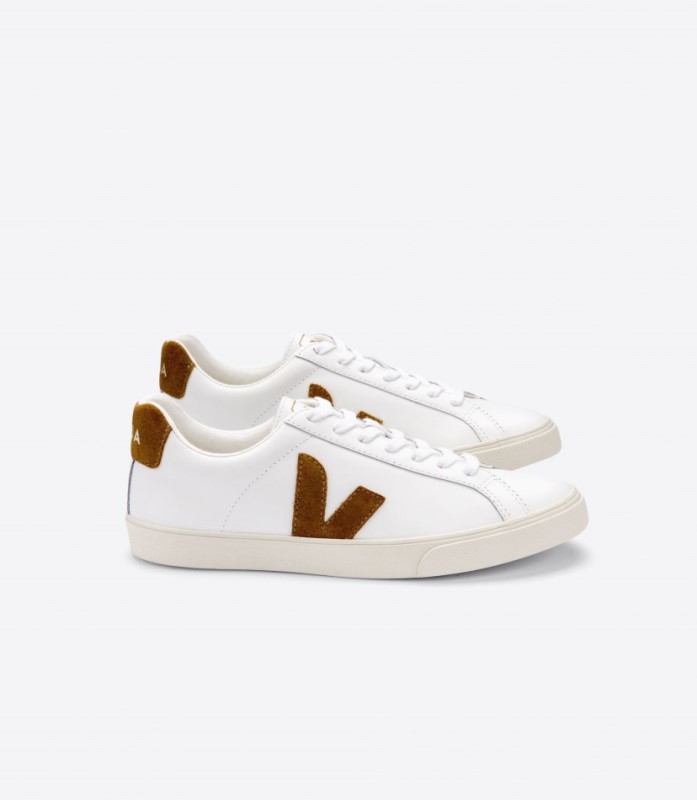 Veja Esplar Leather White Camel Australia
