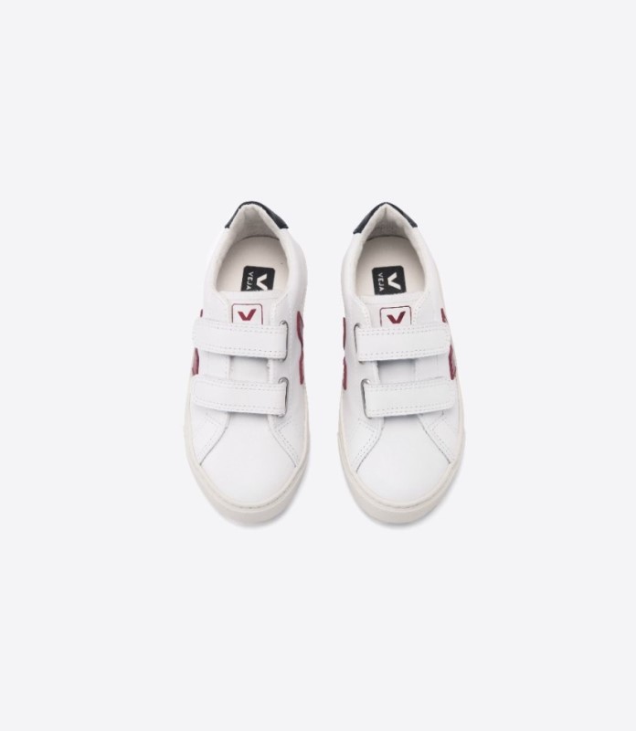 Veja Esplar Leather White Marsala Black Australia