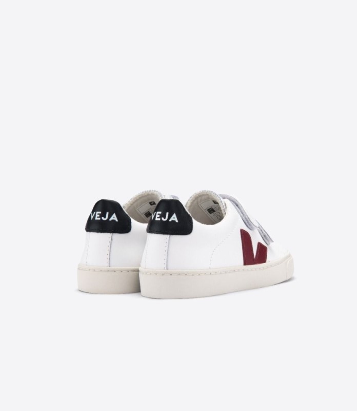 Veja Esplar Leather White Marsala Black Australia