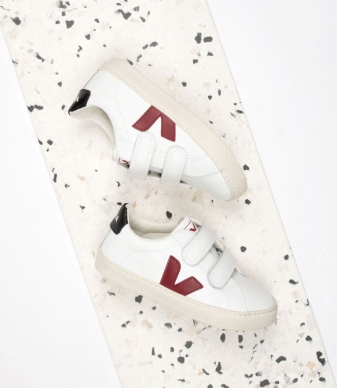 Veja Esplar Leather White Marsala Black Australia