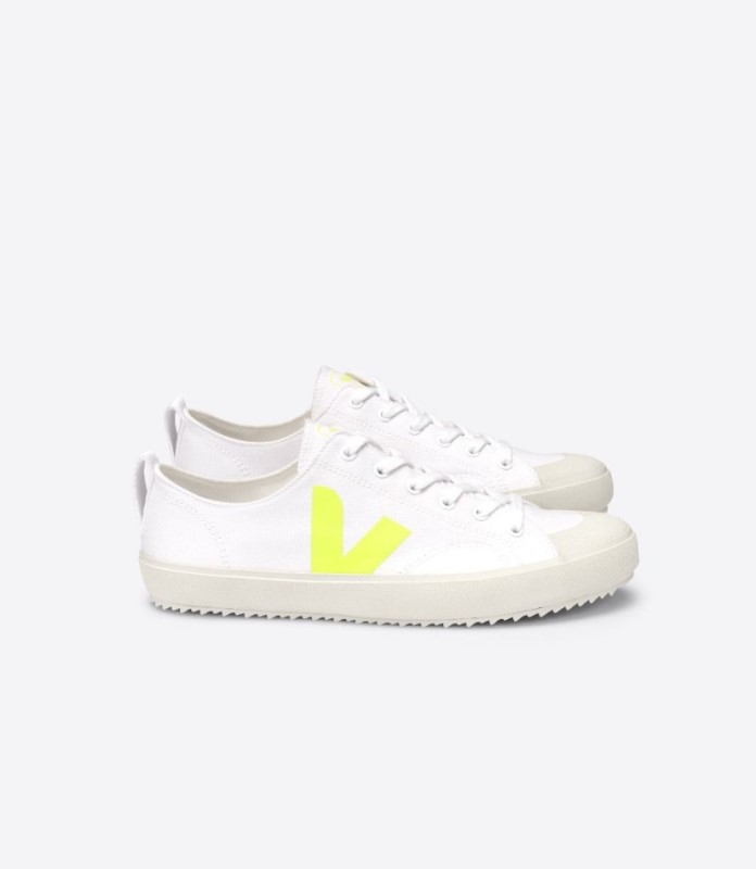 Veja Nova Canvas White Jaune-Fluo Australia