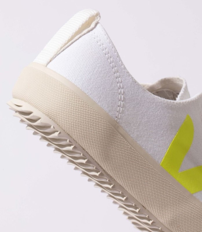 Veja Nova Canvas White Jaune-Fluo Australia