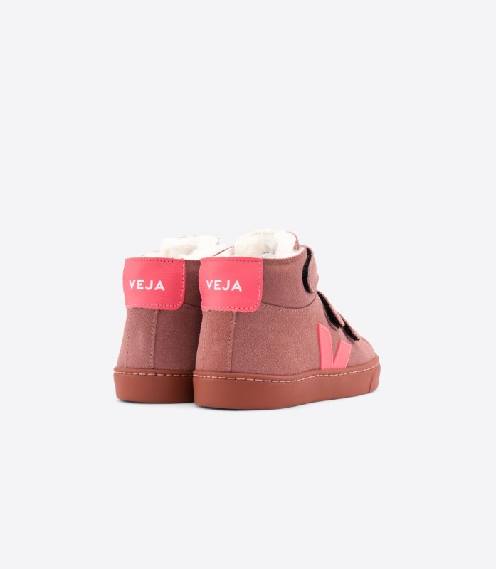 Original Veja Mid Fured Suede Dired Petal Rose Fluo Australia