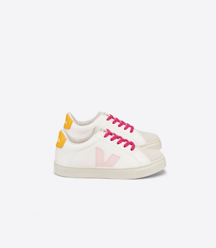 Laces Chromefree Leather White Petale Ouro Veja Collection Australia