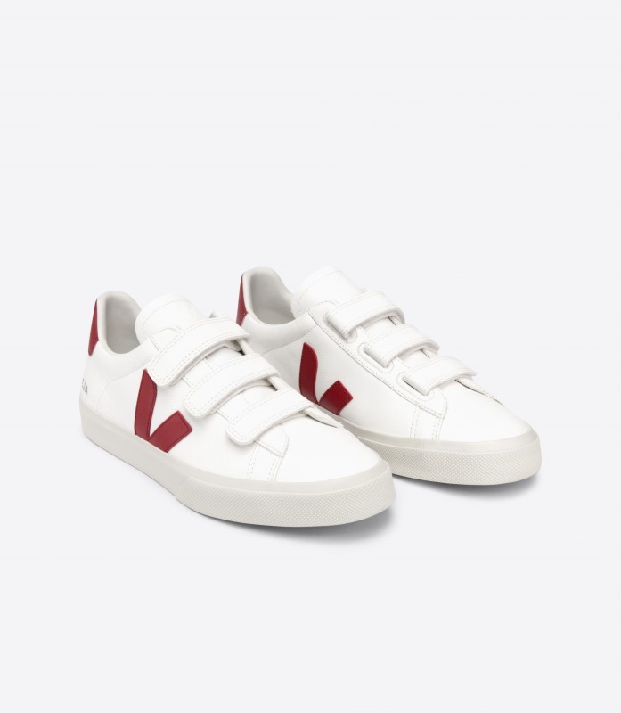 Veja Collection Chromefree Leather White Marsala Australia
