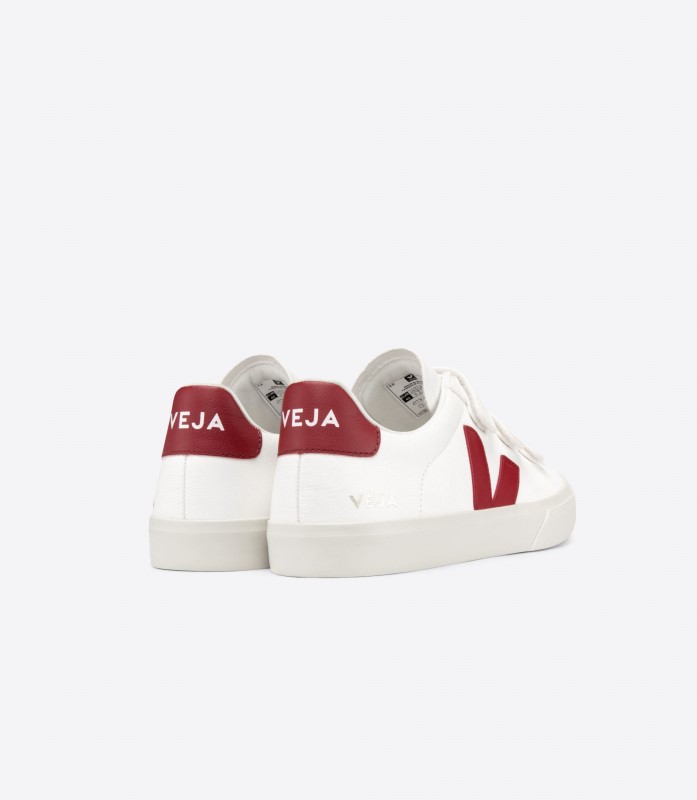 Veja Collection Chromefree Leather White Marsala Australia