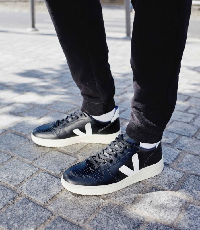 Leather Black White White Sole Veja Premium Australia