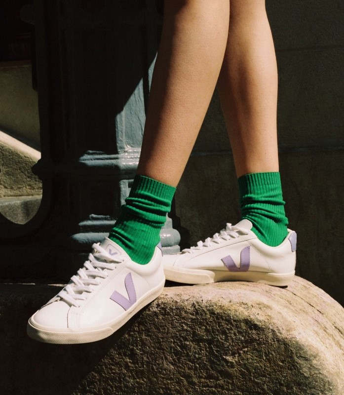 Special Leather White Lavande Veja Australia