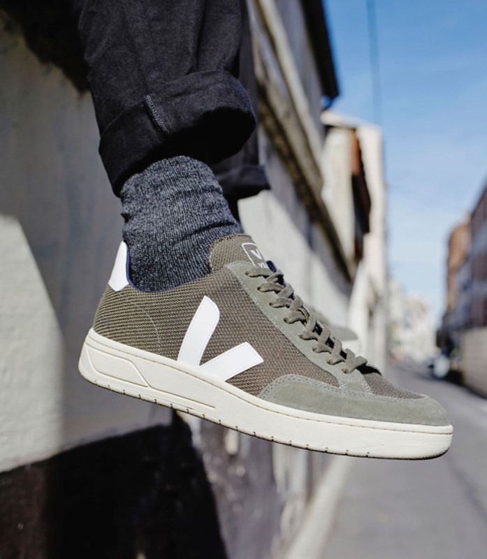 Veja Vegan B-Mesh Olive White Original Australia