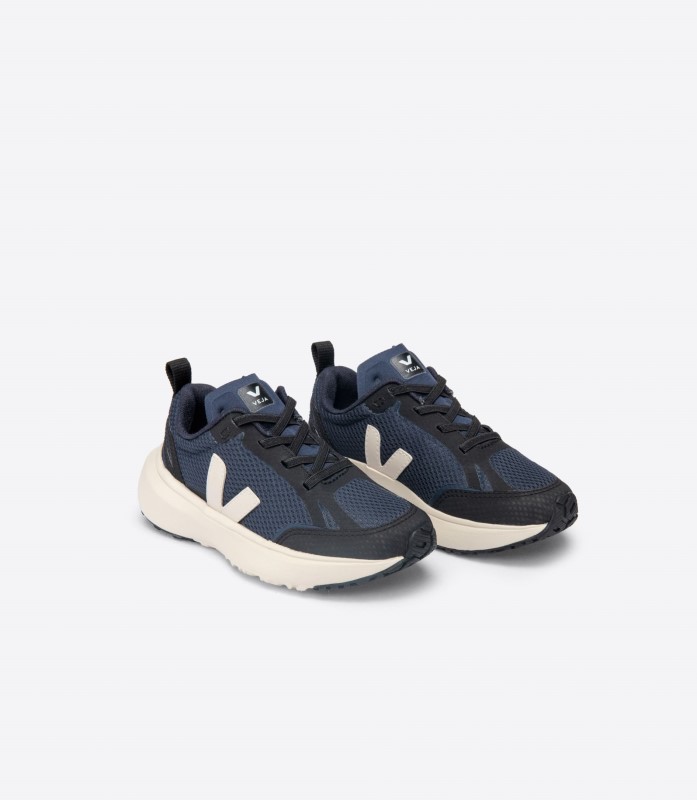 Veja Series Elastic Laces Nautico Pierre Black Australia