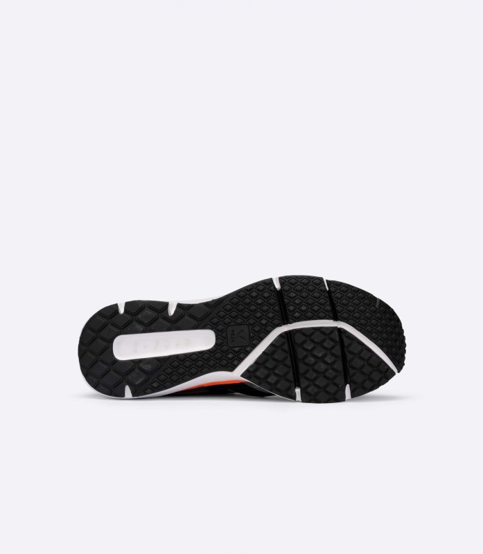 Veja 2 Alveomesh Concrete Black Neon Orange Australia