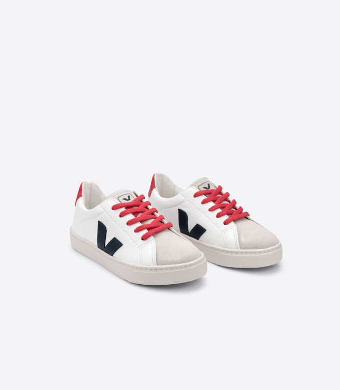 Series Veja Laces Chromefree Leather White Nautico Pekin Australia