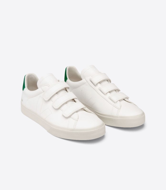 Veja Original Chromefree Leather White Emeraude Australia
