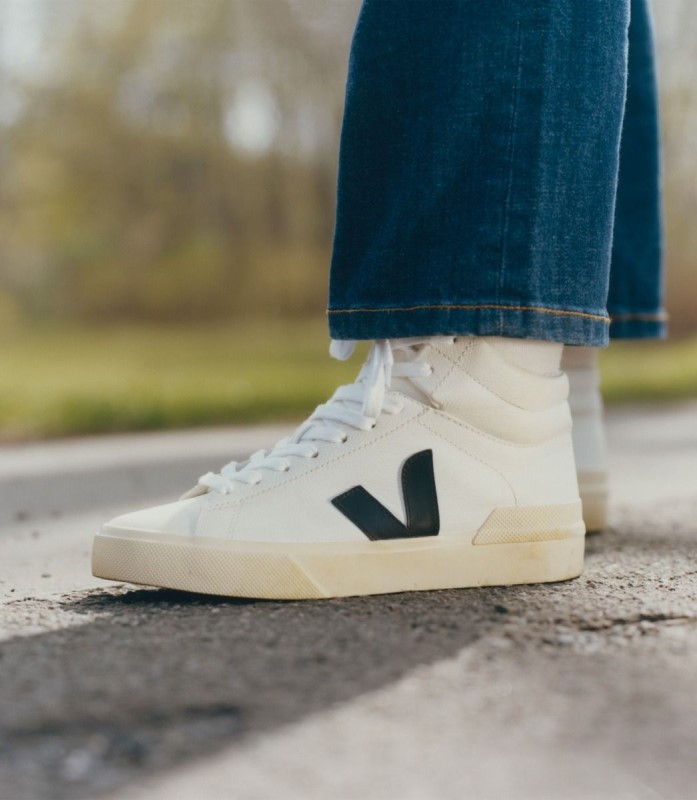 Series Veja Chromefree Leather White Black Butter Australia