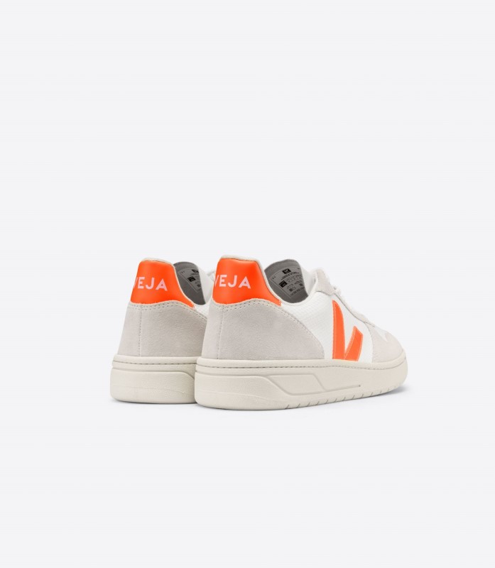 B-Mesh White Natural Orange Fluo Special Veja Australia
