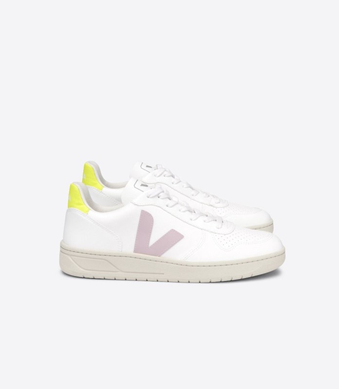 Veja Original Cwl White Parme Jaune Fluo Australia