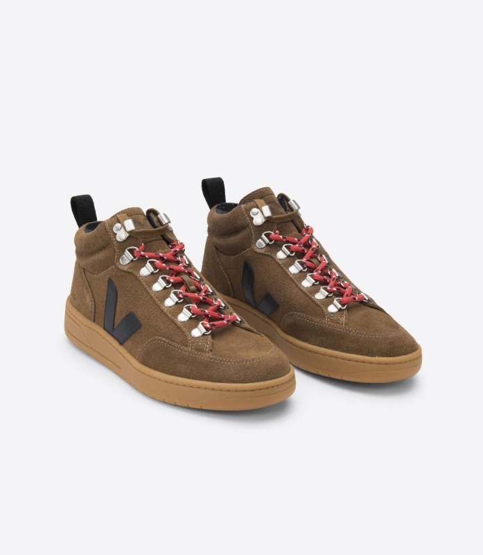 Veja Perfect Suede Brown Black Natural Sole Australia