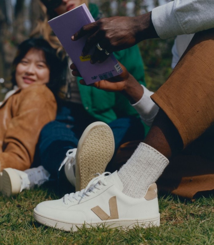 Leather White Dune Original Veja Australia