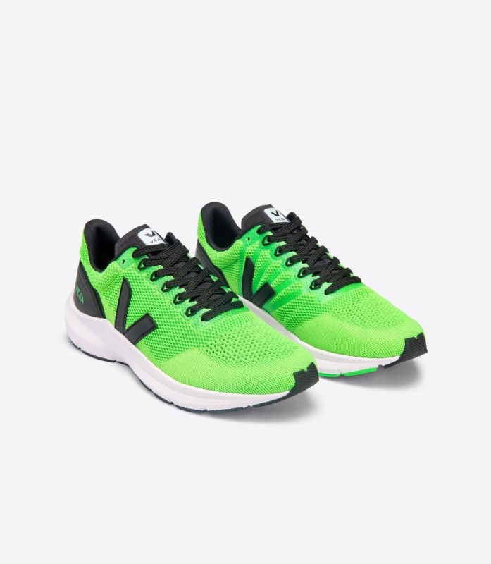 Veja V-Knit Vert Fluo Black Collection Australia