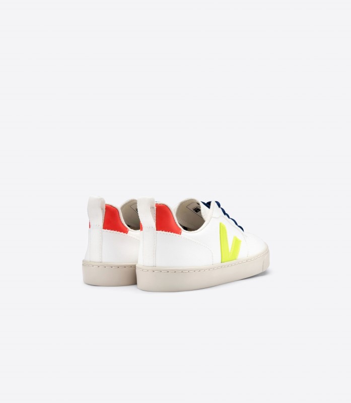 Veja Series Laces Cwl White Jaune Fluo Orange Fluo Australia