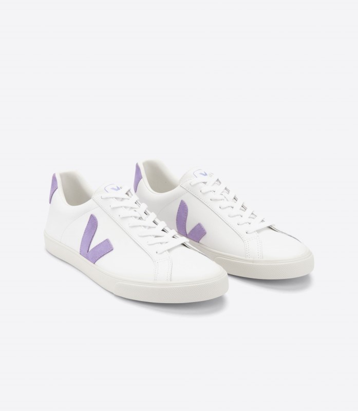 Leather Extra White Lavande Veja Australia