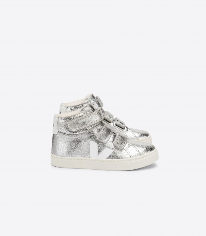 Mid Fured Silver White Original Veja Australia
