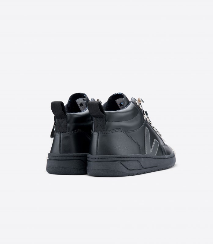 Leather Black Grafite Black Sole Veja Australia