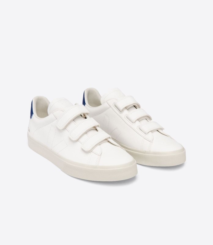 Chromefree Leather White Cobalt Perfect Veja Australia
