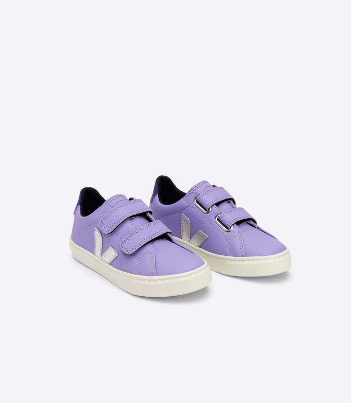 Chromefree Leather Lavande Silver Purple Veja Series Australia