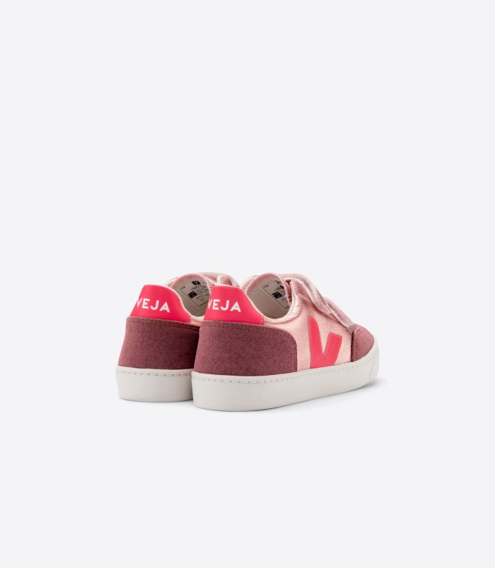 Chromefree Leather Nacre Rose Fluo Veja Australia