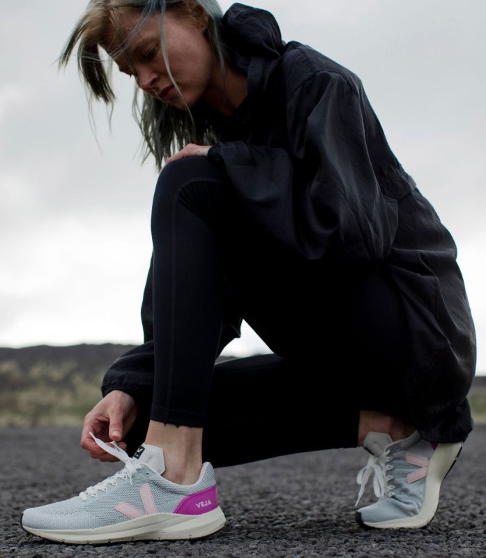 Original V-Knit Chalk Black Ultraviolet Veja Australia