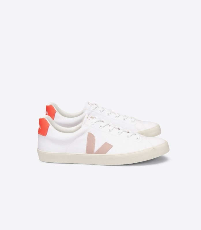 Original Veja Se Canvas White Babe Orange-Fluo Australia