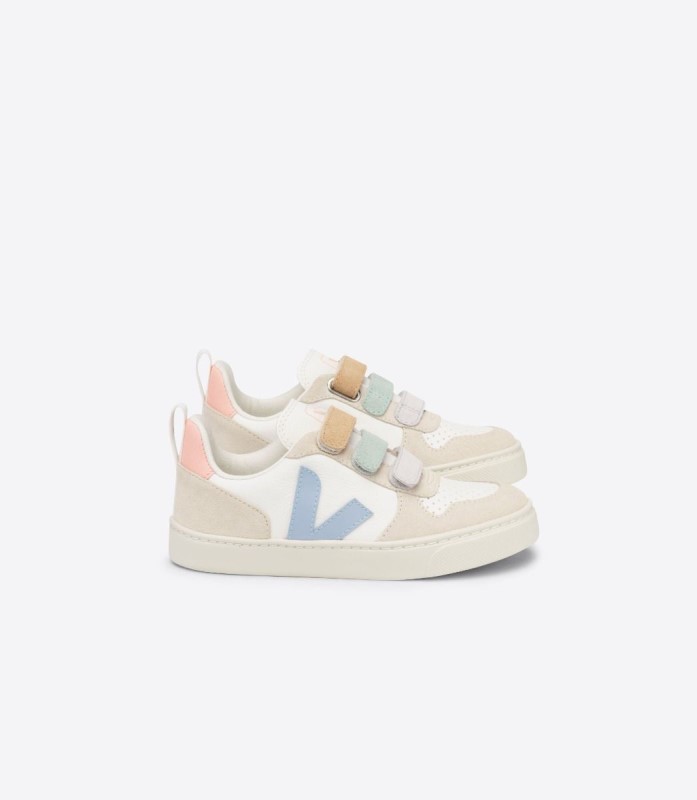 Perfect Chromefree Leather Multico White Blue Veja Australia