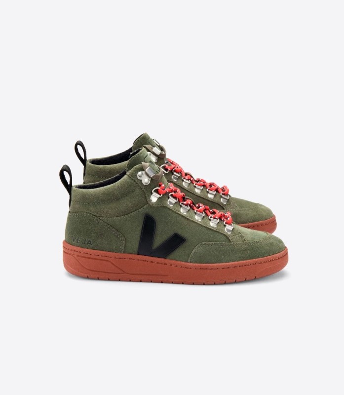 Series Veja Suede Olive Black Rust Sole Australia
