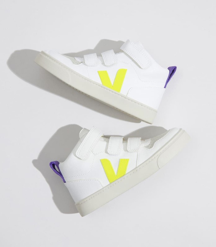 Mid Cwl White Jaune Fluo Purple Veja Australia