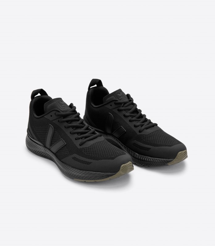 Engineered-Mesh Full Black Kaki Veja Special Australia