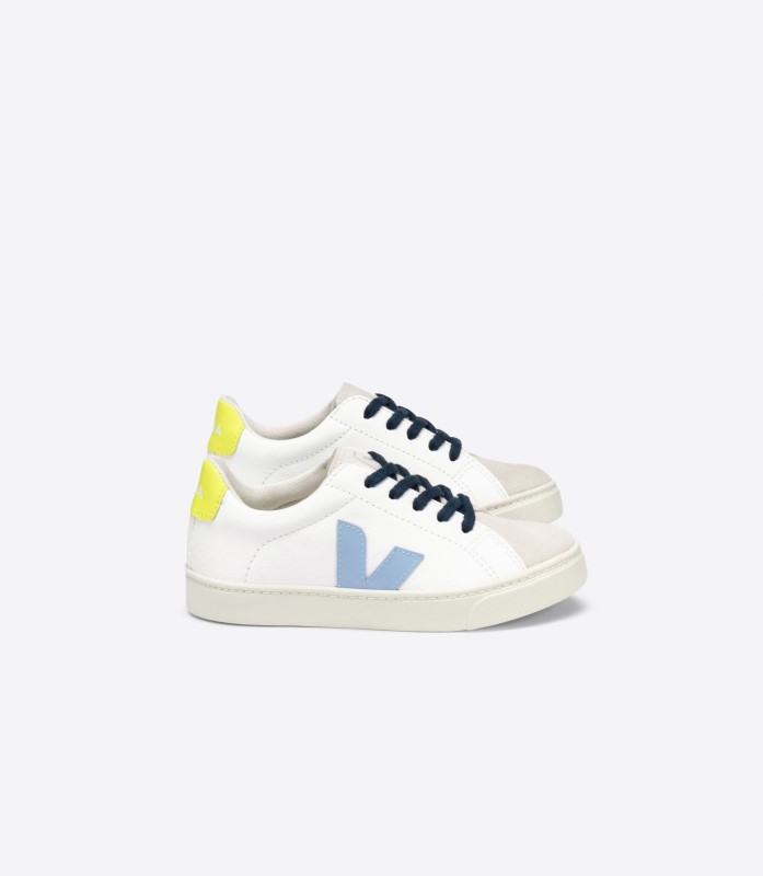 Laces Chromefree White Steel Jaune Fluo Perfect Veja Australia