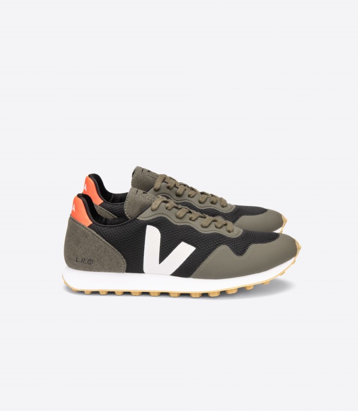 Premium Veja Rt Alveomesh Black White Kaki Australia