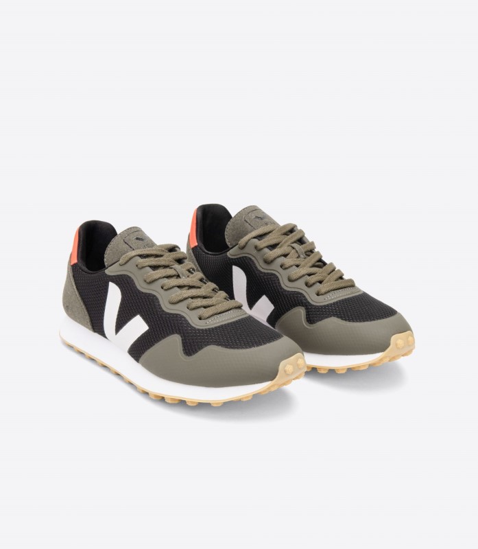 Premium Veja Rt Alveomesh Black White Kaki Australia