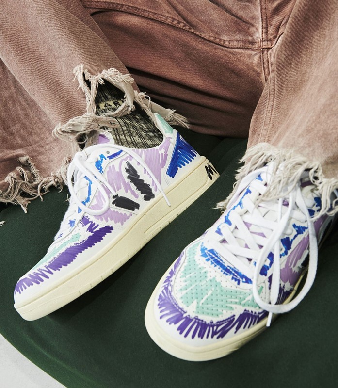 Leather Veja X Marni Orchid Black Australia