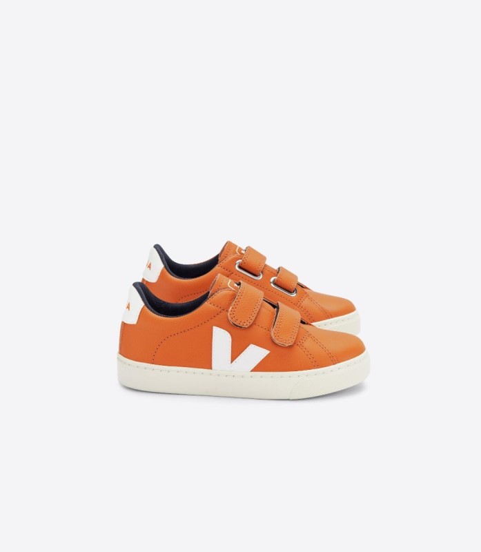 Perfect Veja Chromefree Leather Pumpkin White Australia