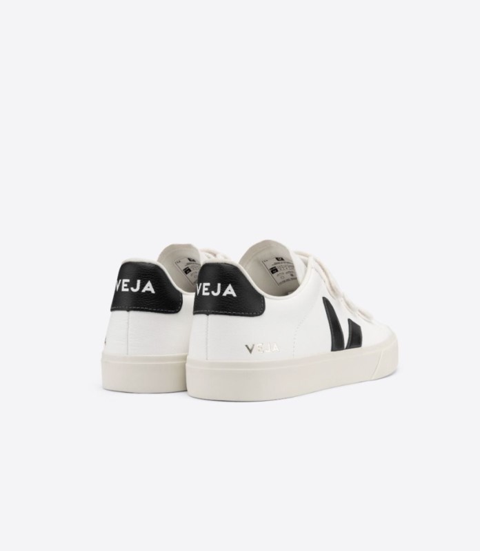 Veja Recife Chromefree Leather White Black Australia