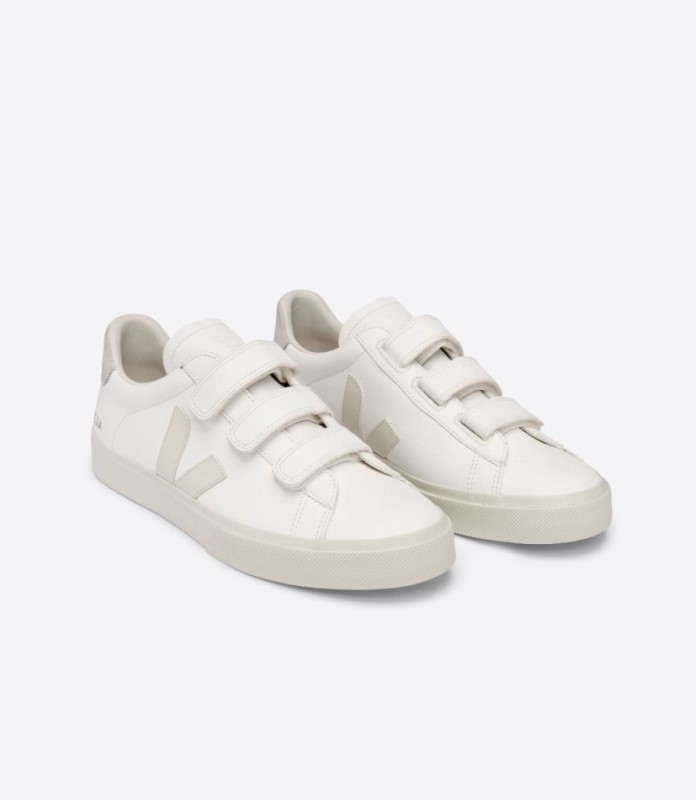Veja Recife Chromefree Leather White Pierre Natural Australia